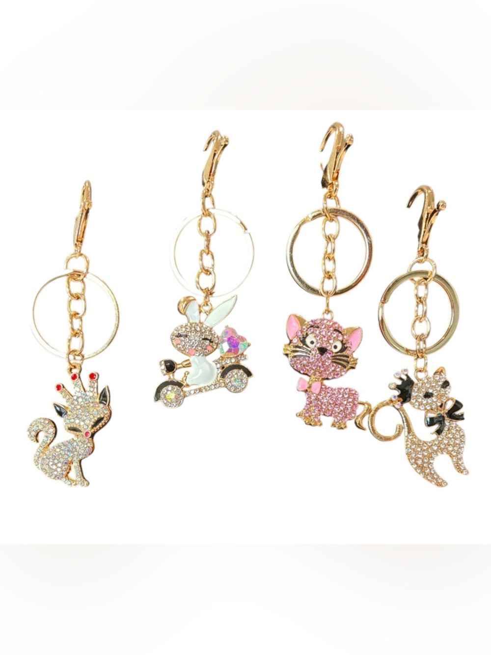 Sparkling Cute Animal Bag Charms or Key Chains - Choose 1 (Buyer's Chioce)